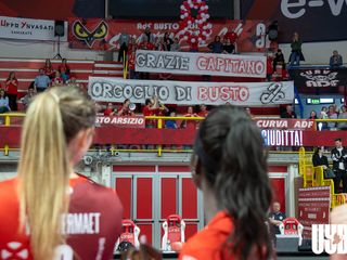 L'addio al volley giocato di capitan Giuditta Lualdi (foto credit Uyba Volley/Gabriele Alemani)