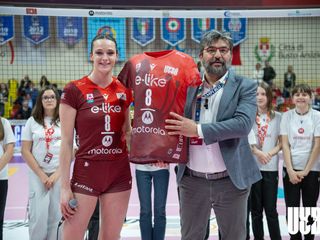 L'addio al volley giocato di capitan Giuditta Lualdi (foto credit Uyba Volley/Gabriele Alemani)