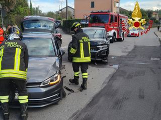 L'incidente in via XX Settembre a Monvalle