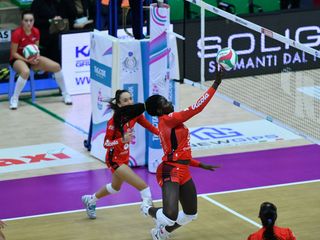 Conegliano-Uyba 3-2: magnifiche le farfalle di Busto (foto Lega Volley Femminile)