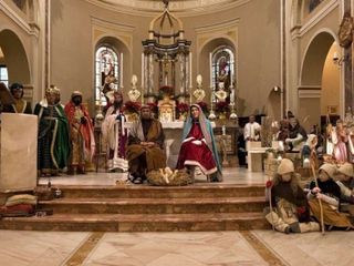 Una vecchia edizione del presepe vivente organizzato dal Club Boschessa