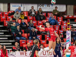 Primo sorriso per la Futura nella Pool promozione di A2 - credit Futura Volley/Andrea Mondini