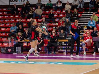 Momento d'oro per la Futura, alla terza vittoria di fila (foto Lega Volley Femminile)