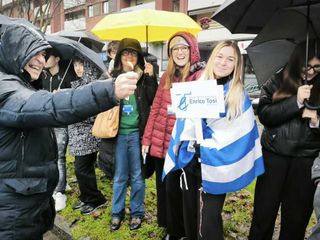 Ite Tosi entusiasta per la Fiamma olimpica