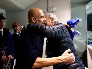 Pep Guardiola al Rigamonti (credit foto Facebook Union Brescia) Pep Guardiola al Rigamonti (credit foto Facebook Union Brescia)