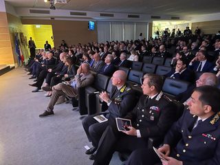 Alcuni momenti della celebrazione a Ville Ponti per il 174esimo anniversario della festa della Polizia di Stato