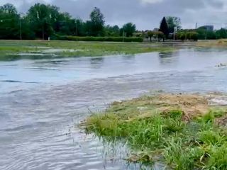 Il Vallo di via Fornasone allagato a San Vittore Olona Il Vallo di via Fornasone allagato a San Vittore Olona
