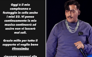 Simba La Rue compie 23 anni, il messaggio dal carcere: "Festeggio in cella" Simba La Rue compie 23 anni, il messaggio dal carcere: "Festeggio in cella"