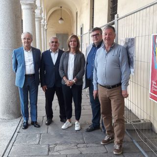 Da sinistra, Roberto Casnati, Orazio Tallarida, Laura Rogora, Michele Castelletti e Sergio Gianoli