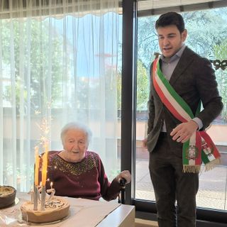 Bruna Scandroglio e il vicesindaco Luca Folegani