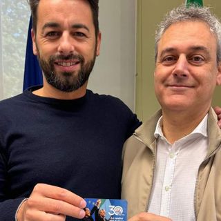 Regnicoli (a destra) con Veggian (segretario provinciale FI Monza)