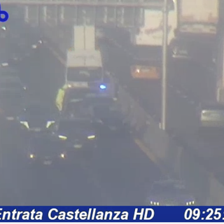 Le immagini dell'incidente viste dalle webcam di Autostrade per l'Italia
