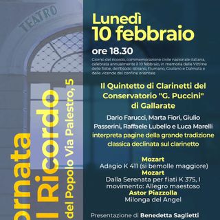 Giornata del Ricordo a Gallarate: memoria e cultura al Teatro del Popolo