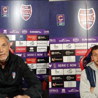 Mister Caniato dopo la vittoria sulla Virtus Verona: «Contavano i 3 punti. Era una partita difficile per noi»