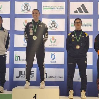 Roberta Dominici sul gradino più alto del podio per il kata U21 alla E-Work Arena di Busto