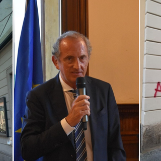 Il teatro Condominio di Gallarate, il sindaco Antonelli e le scritte sui muri di Busto