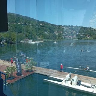 foto dalla nuova torretta della Canottieri Gavirate