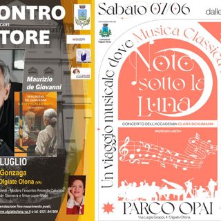 Maurizio de Giovanni incanta ancora Olgiate Olona. E la musica accende Villa Gonzaga