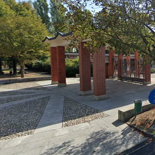 L'ingresso del cimitero di Gorla Maggiore dove si è consumato il furto