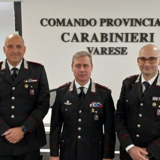 Da sinistra: il capitano Galesi, il colonnello Gagliardo e il maggiore Convertino