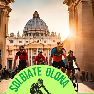 «Un viaggio che va oltre la meta»: sette ciclisti del G.S. Solbiatese pedalano verso Roma