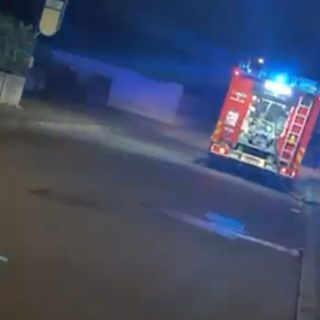 Vigili del fuoco in azione a Borsano nella notte tra venerdì e sabato scorso