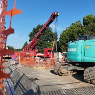 Il cantiere Alfa di via Montale a Gallarate