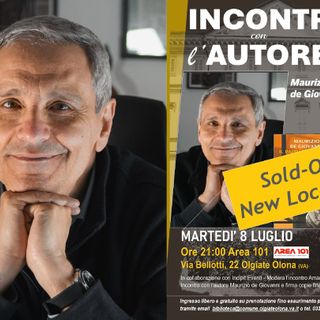 Maurizio de Giovanni torna a Olgiate Olona: evento spostato al Cineteatro Area 101 per l’alto numero di adesioni
