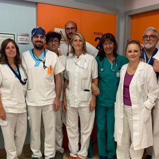 Il team del pronto soccorso dell'ospedale di Varese