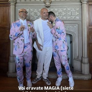 Una delle storie Instagram della moglie di Max Pezzali sui due designer scomparsi