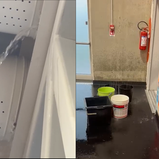 Infiltrazione dal tetto e conseguenze a terra: il palazzetto dello sport è andato a mollo