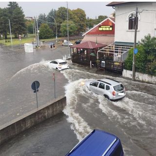 L'immagine scattata da un cittadino della zona e condivisa da Ovidius