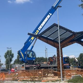 All'ex Mostra del Tessile arriva anche una stazione di ricarica elettrica