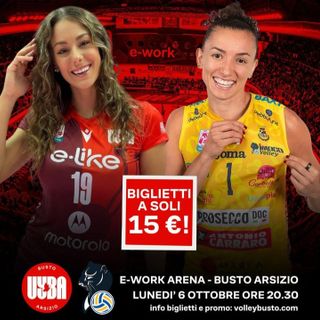 Posti numerati e match stellare: la nuova Uyba apre la stagione all’e-work arena