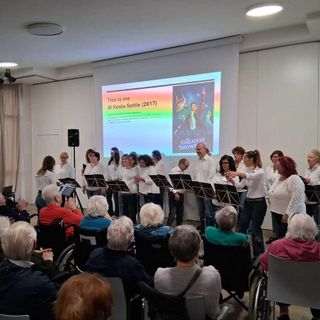 Il coro di Borsound 1919 in azione