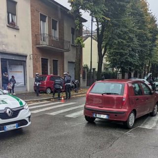 L'incidente di ieri in viale Lombardia, a Busto Arsizio