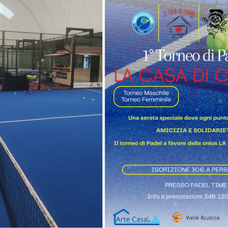 Un torneo di padel per aiutare la Casa di Chiara a fare del bene