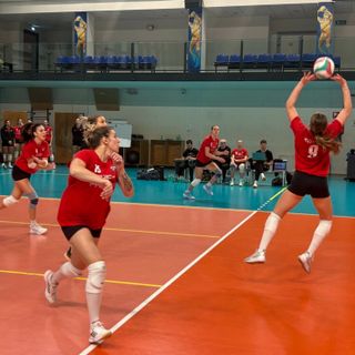 Una foto del test di allenamento tra Club Italia e Futura a Milano