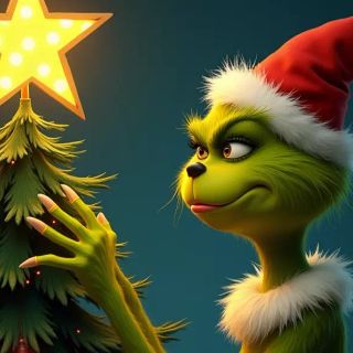 Una rappresentazione del Grinch (foto dal web)