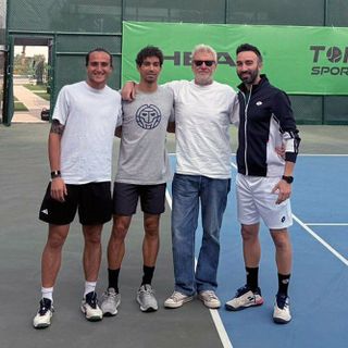 Da sinistra: Mattia Bellucci, Moez Echargui, Fabio Chiappini e Marco Brigo