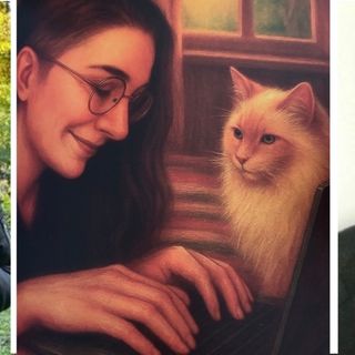 Maddalena Gentini con il libro, un'immagine tratta dallo stesso e nonno Gianni Fusetti