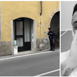 A sinistra: i carabinieri sul luogo della rissa. A destra: la vittima Enzo Ambrosino in una foto dal profilo Facebook