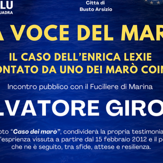 La voce del marò: a Busto l’incontro pubblico con Salvatore Girone