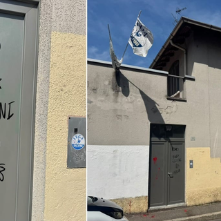 Busto, ancora insulti contro Lega e Salvini sulla sede del partito