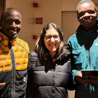 Al Campaccio quattro studenti di quinta dell’Istituto “Fermi” di Castellanza fanno da interpreti e traduttori per gli atleti