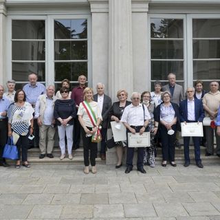 La prime coppie festeggiate a Palazzo Brambilla per il loro anniversario di matrimonio