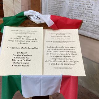 Il tempio civico di Busto ricorda il giudice Borsellino e la sua scorta