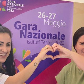 Beatrice Inguscio assieme alla docente Chiara Guaita