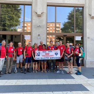 Il Gruppo CAI, pronto a partire dalla Stazione Centrale di Busto Arsizio