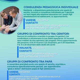 Ruolo di genitore, ripartono le iniziative del progetto Re-Start